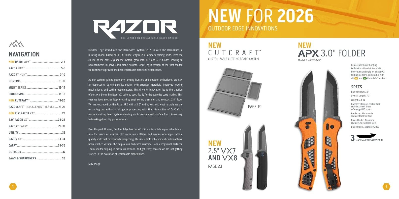 Outdoor Edge Dealer Catalog Weekly Ad January 1 - December 31, 2026