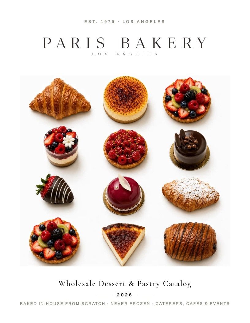 Paris Bakery LA Wholesale Bakery Catalog Weekly Ad January 1 - December 31, 2026