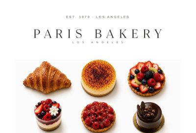 Paris Bakery LA Wholesale Bakery Catalog Weekly Ad January 1 - December 31, 2026