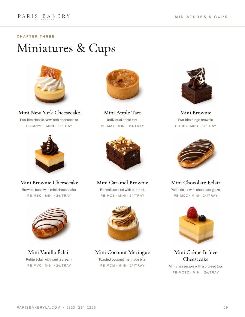 Paris Bakery LA Wholesale Bakery Catalog Weekly Ad January 1 - December 31, 2026