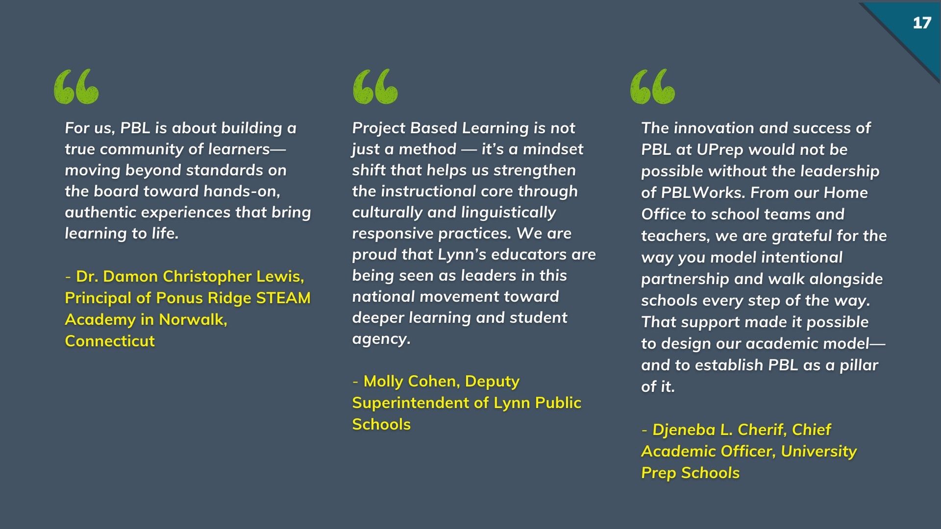 PBLWorks Education Services Catalog Weekly Ad January 1 - December 31, 2026