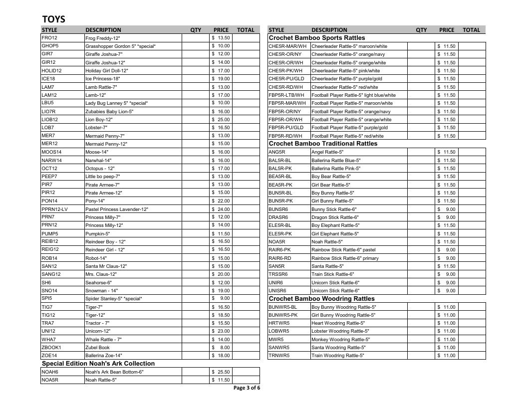 Petit Ami & Zubels Children's Apparel Catalog Weekly Ad January 1 - December 31, 2026