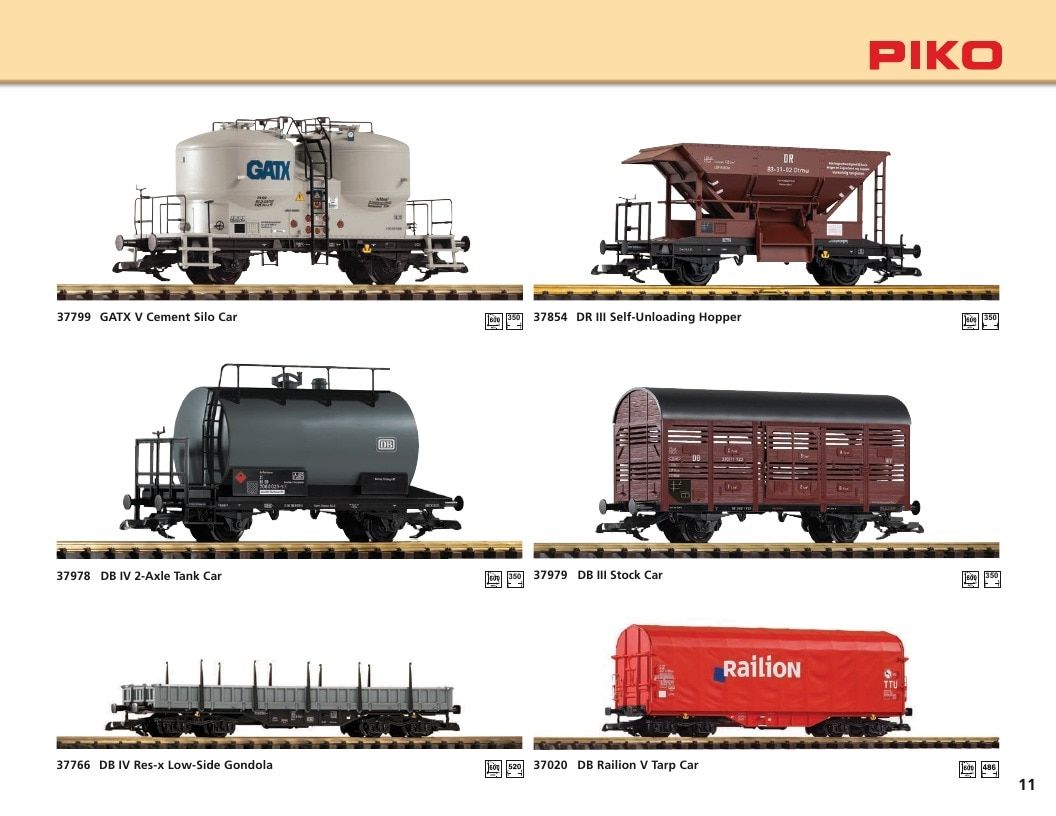 PIKO America G Scale New Items Weekly Ad January 1 - December 31, 2026