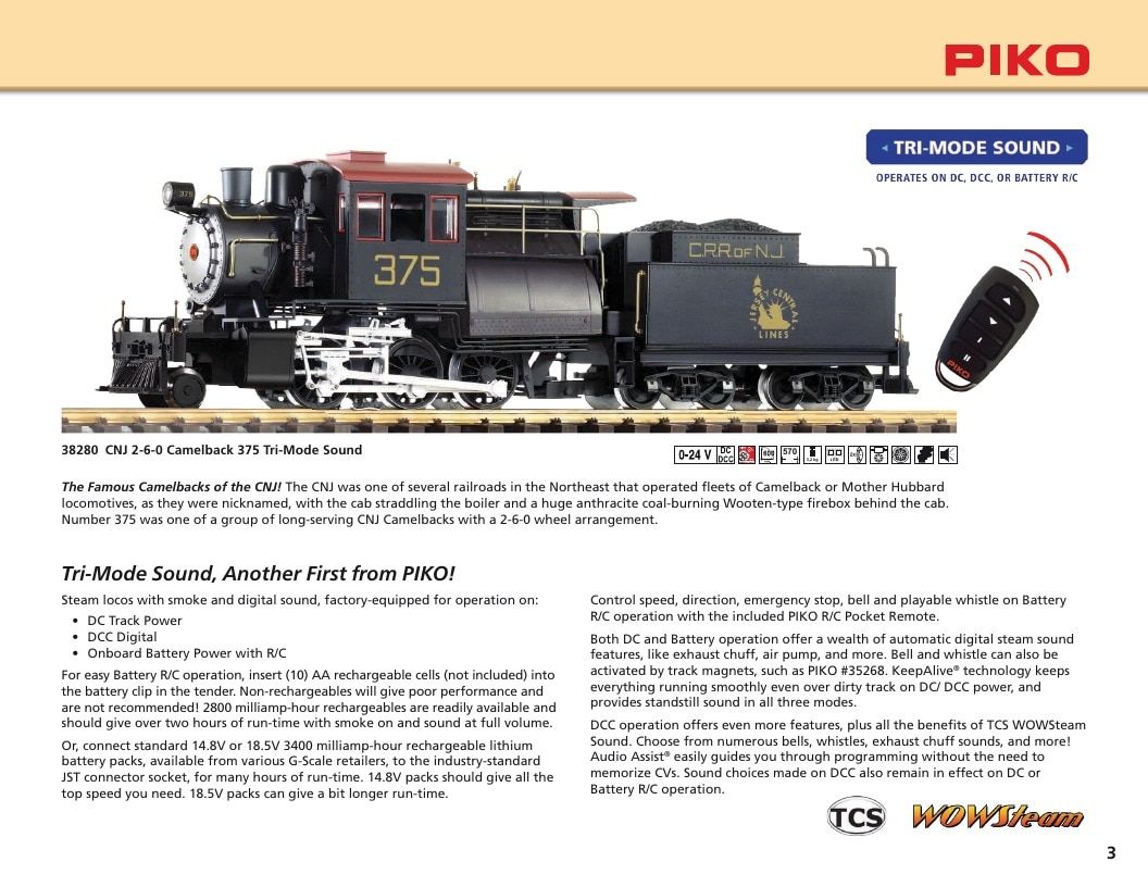 PIKO America G Scale New Items Weekly Ad January 1 - December 31, 2026