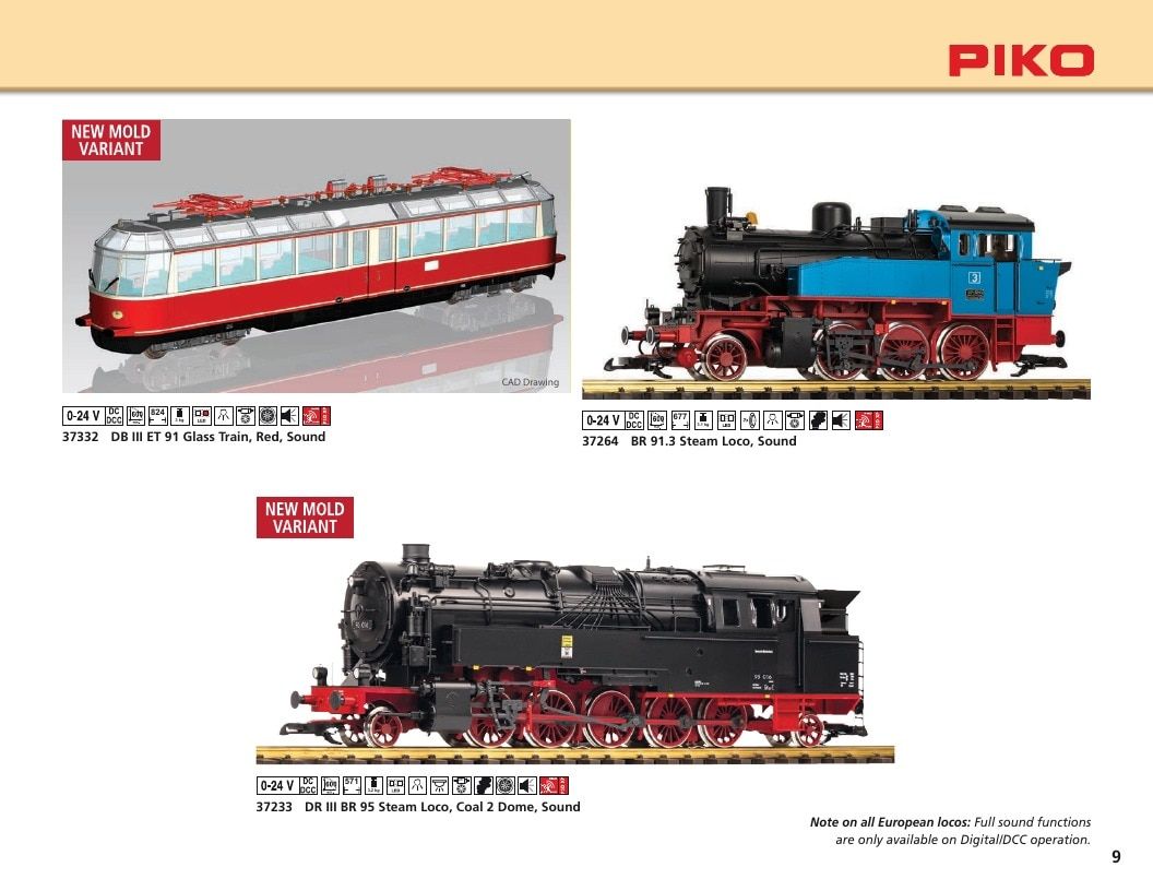 PIKO America G Scale New Items Weekly Ad January 1 - December 31, 2026
