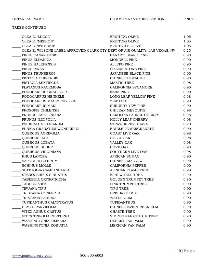 Ponto and Sons Spring Nursery Catalog Weekly Ad January 1 - December 31, 2026