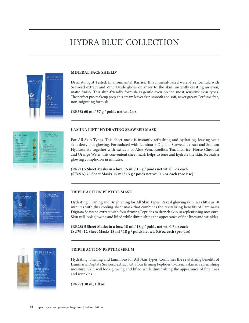 Repechage Pro Professional Skin Care Catalog Weekly Ad January 1 - December 31, 2026
