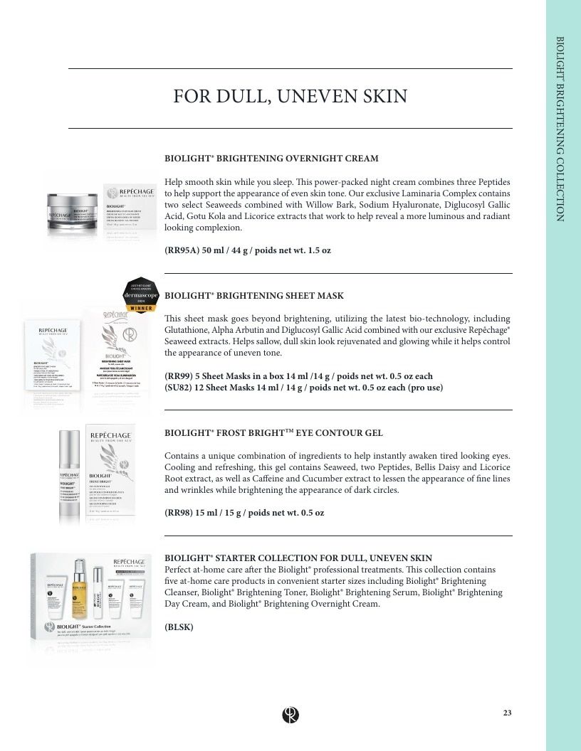 Repechage Pro Professional Skin Care Catalog Weekly Ad January 1 - December 31, 2026