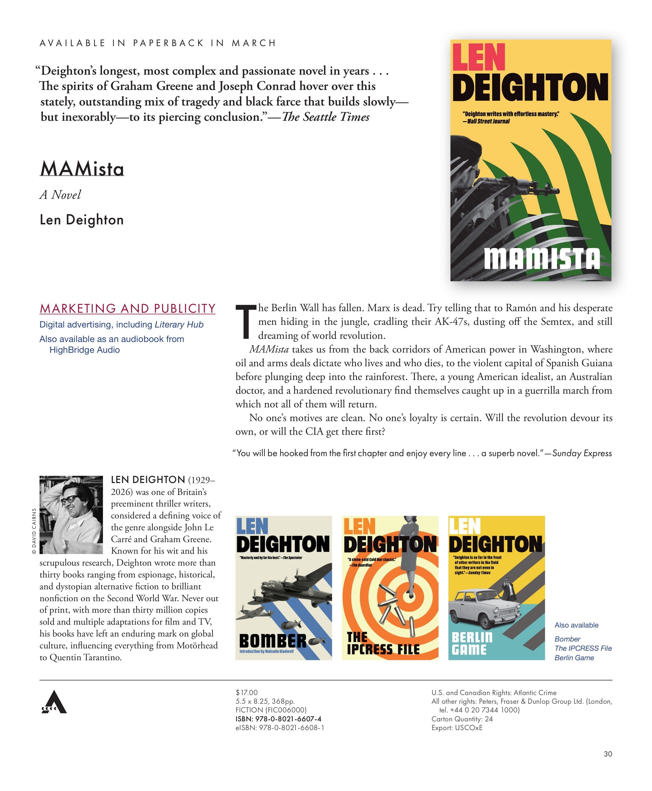 Grove Atlantic Winter Book Catalog Weekly Ad January 1 - December 31, 2027