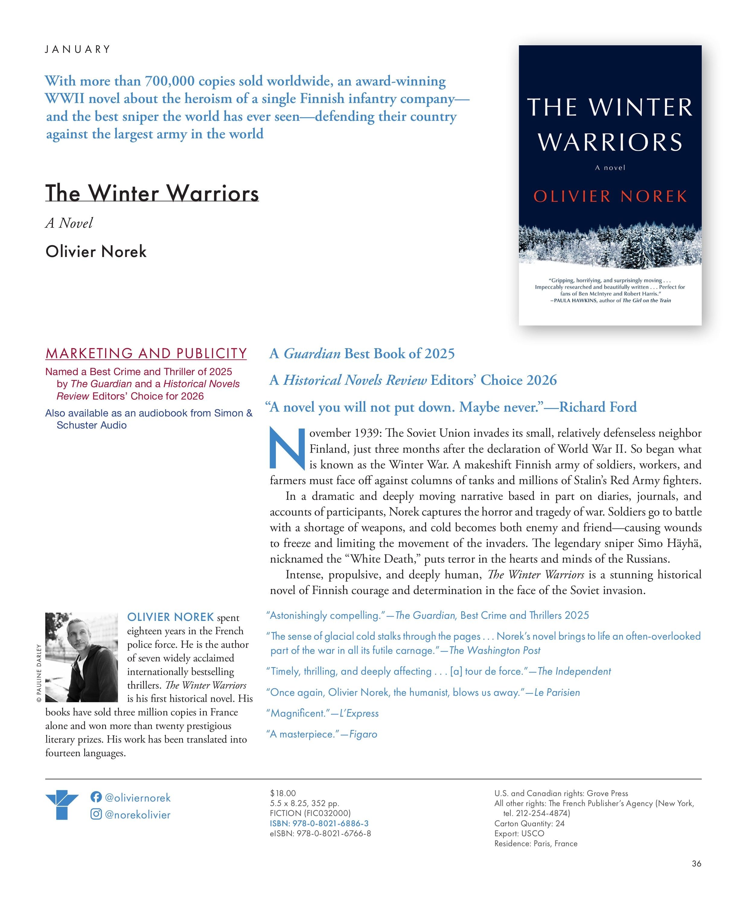Grove Atlantic Winter Book Catalog Weekly Ad January 1 - December 31, 2027