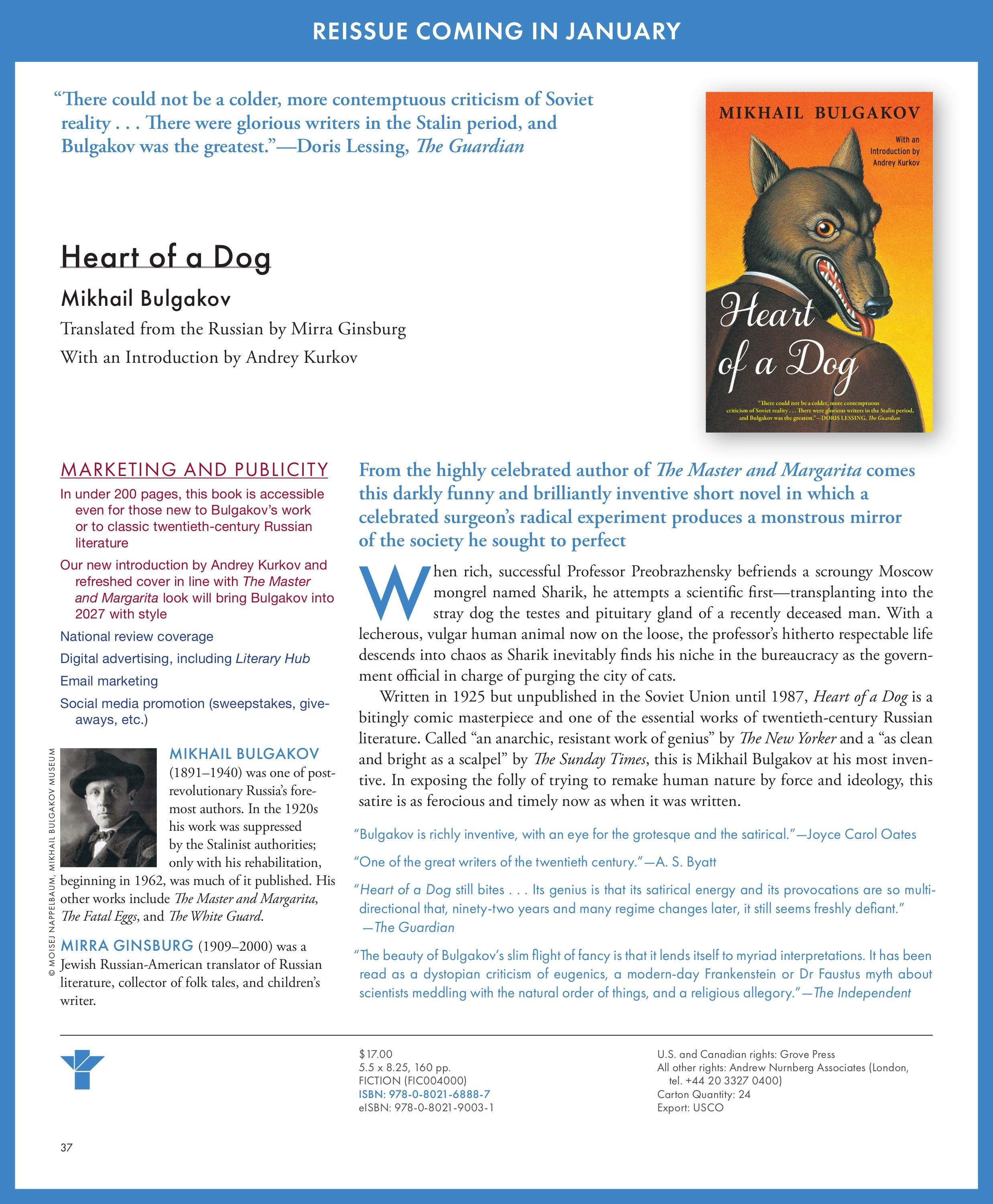 Grove Atlantic Winter Book Catalog Weekly Ad January 1 - December 31, 2027