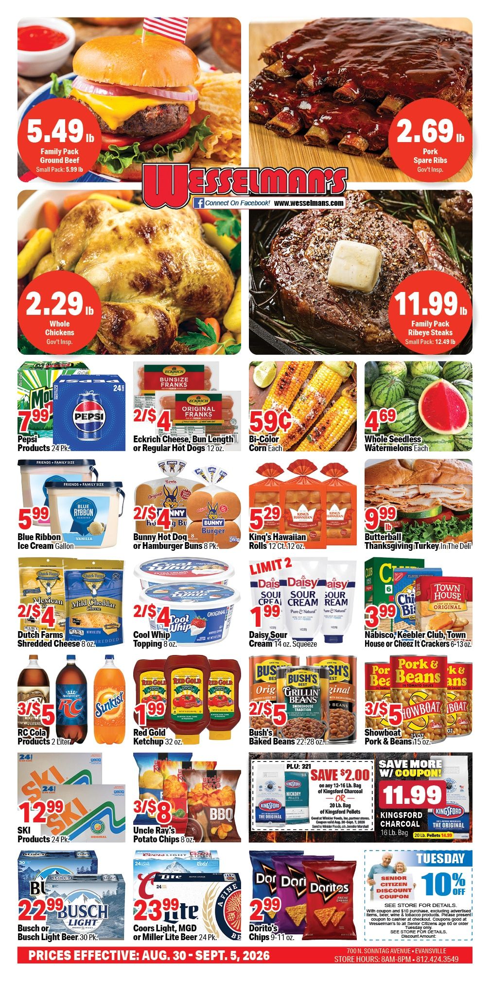 Wesselman's Weekly Ad September 2 - 8, 2026