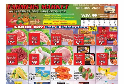 Farmers Market (37865 South Gratiot Avenue, Clinton Township, MI) Weekly Ad August 31 - September 13, 2026