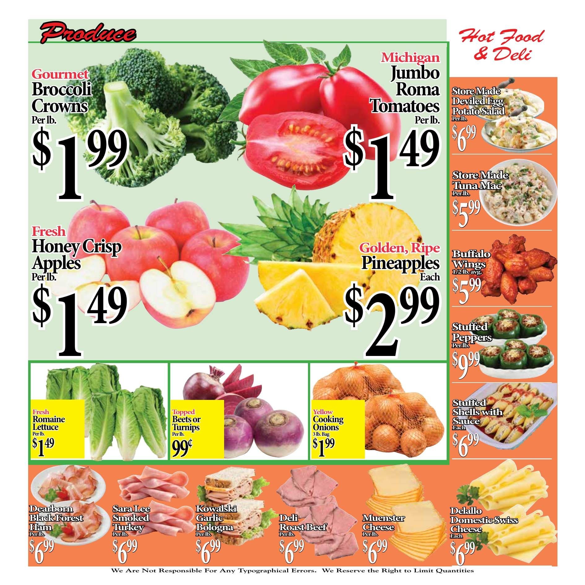 Farmers Market (37865 South Gratiot Avenue, Clinton Township, MI) Weekly Ad August 31 - September 13, 2026