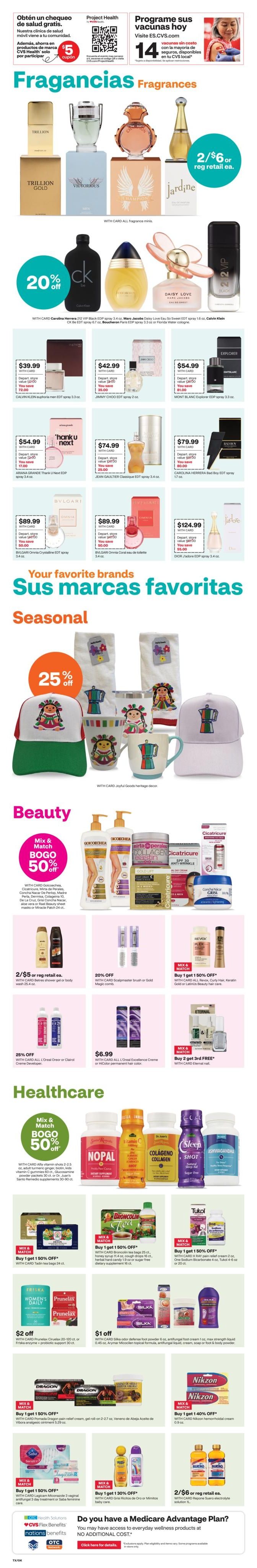 CVS Pharmacy (OK, TX) y más Weekly Ad August 30 - September 12, 2026