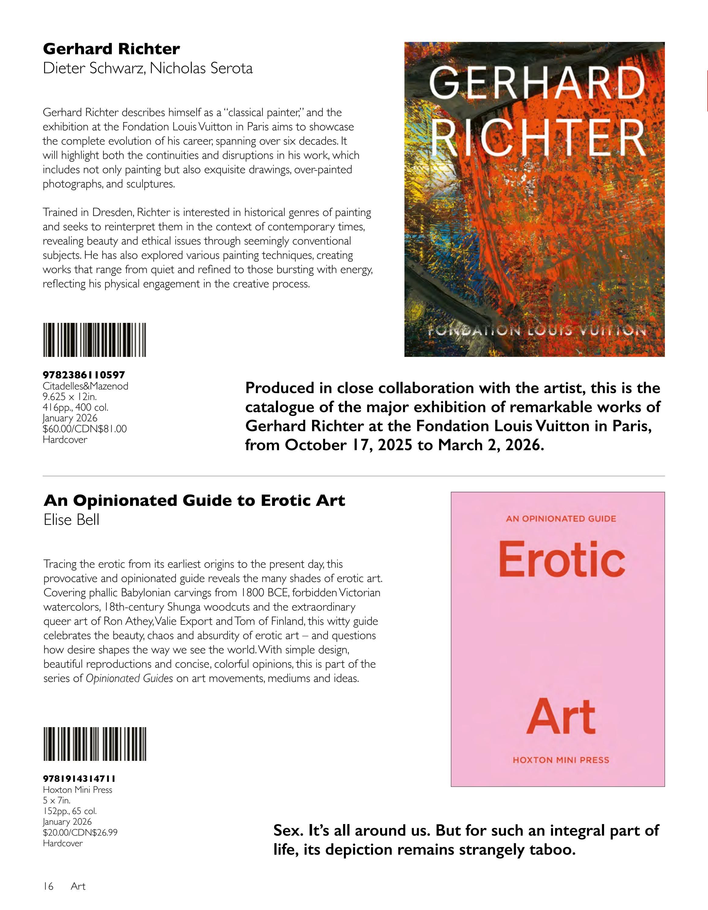ACC Art Books Spring Art Books Catalog Weekly Ad January 1 - December 31, 2026