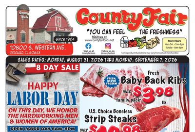 County Fair Foods Weekly Ad August 31 - September 7, 2026