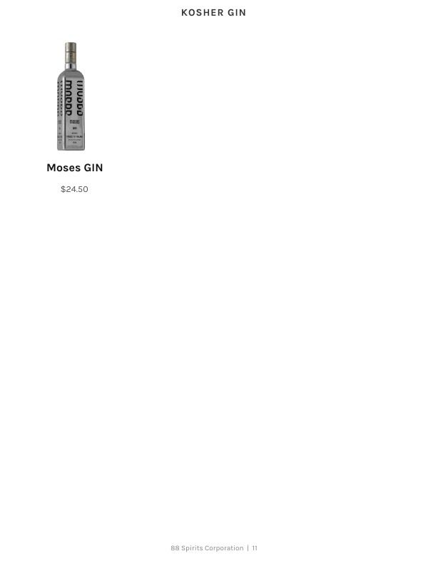 88 Spirits Corporation Spirits Product Catalog Weekly Ad January 1 - December 31, 2026