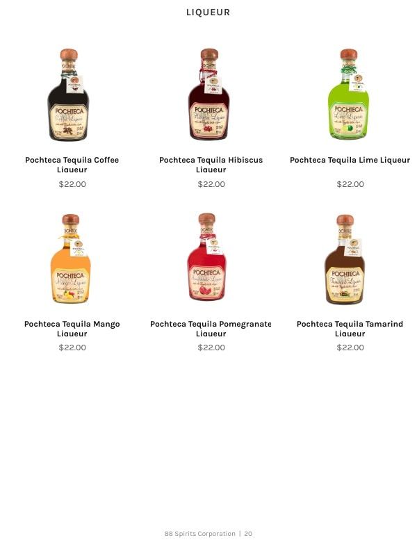 88 Spirits Corporation Spirits Product Catalog Weekly Ad January 1 - December 31, 2026