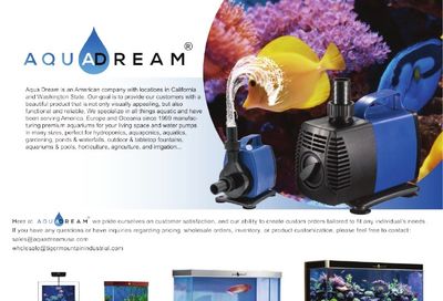 Aqua Dream USA Aquariums Catalog Weekly Ad January 1 - December 31, 2026