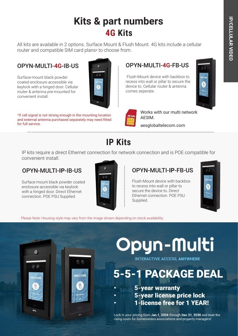 AES Global US Access Control Products Catalog Weekly Ad January 1 - December 31, 2026