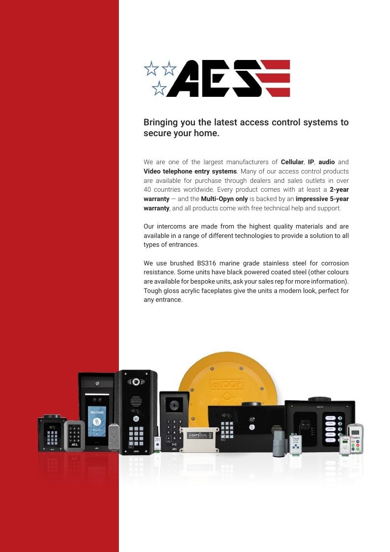 AES Global US Access Control Products Catalog Weekly Ad January 1 - December 31, 2026
