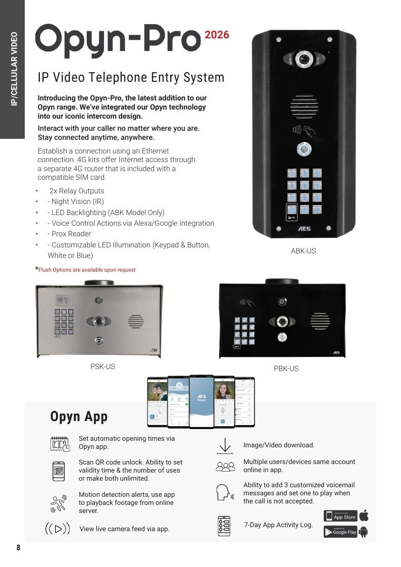 AES Global US Access Control Products Catalog Weekly Ad January 1 - December 31, 2026