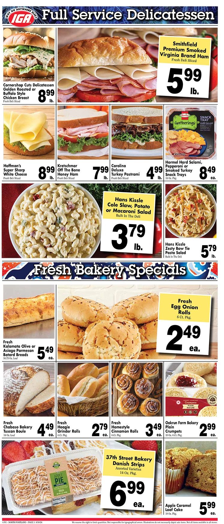 Orono IGA Weekly Ad August 31 - September 6, 2026