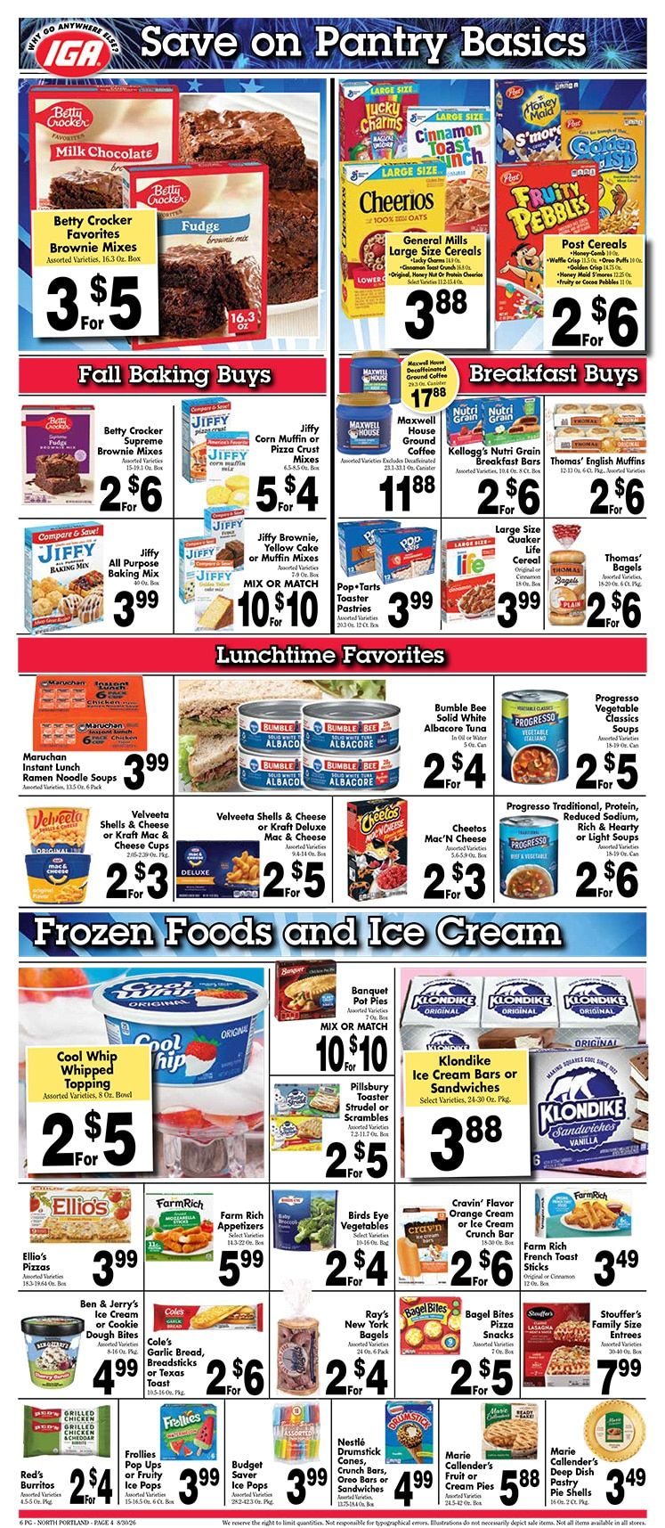 Orono IGA Weekly Ad August 31 - September 6, 2026