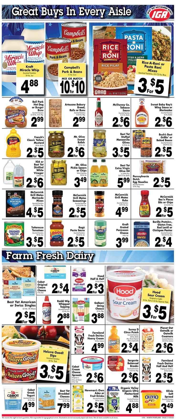 Orono IGA Weekly Ad August 31 - September 6, 2026