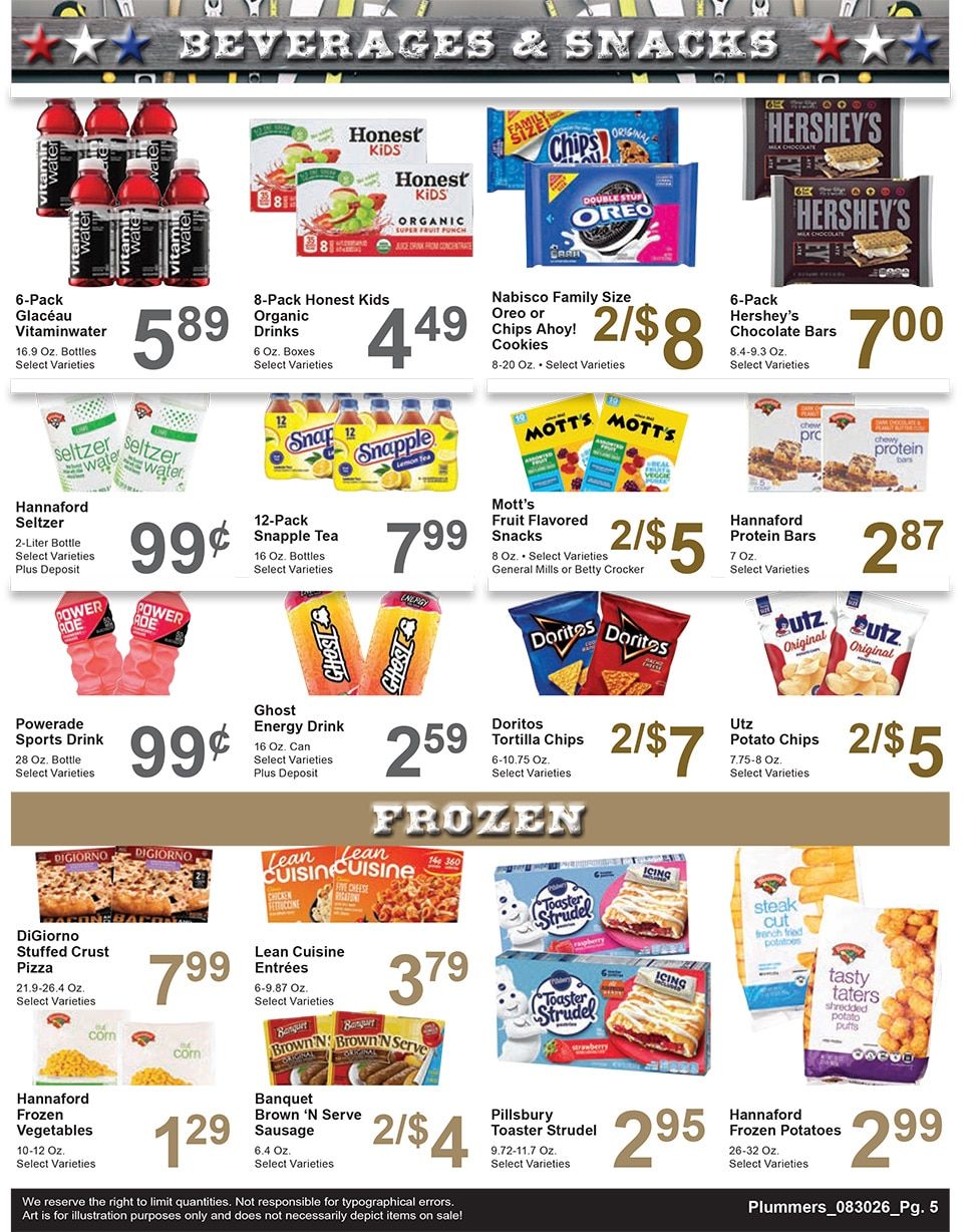 Plummer's Shop 'n Save Weekly Ad August 31 - September 6, 2026