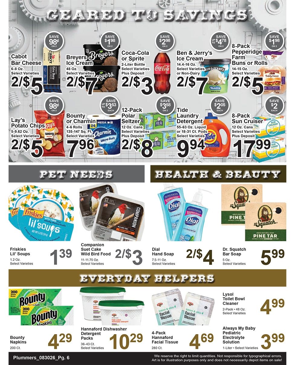Plummer's Shop 'n Save Weekly Ad August 31 - September 6, 2026
