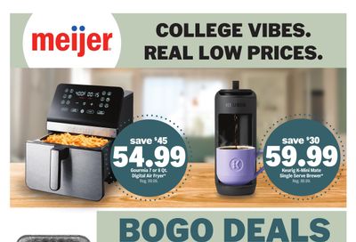 Meijer (Algonquin Area, IL) college vibes. real low prices. Weekly Ad September 2 - 8, 2026