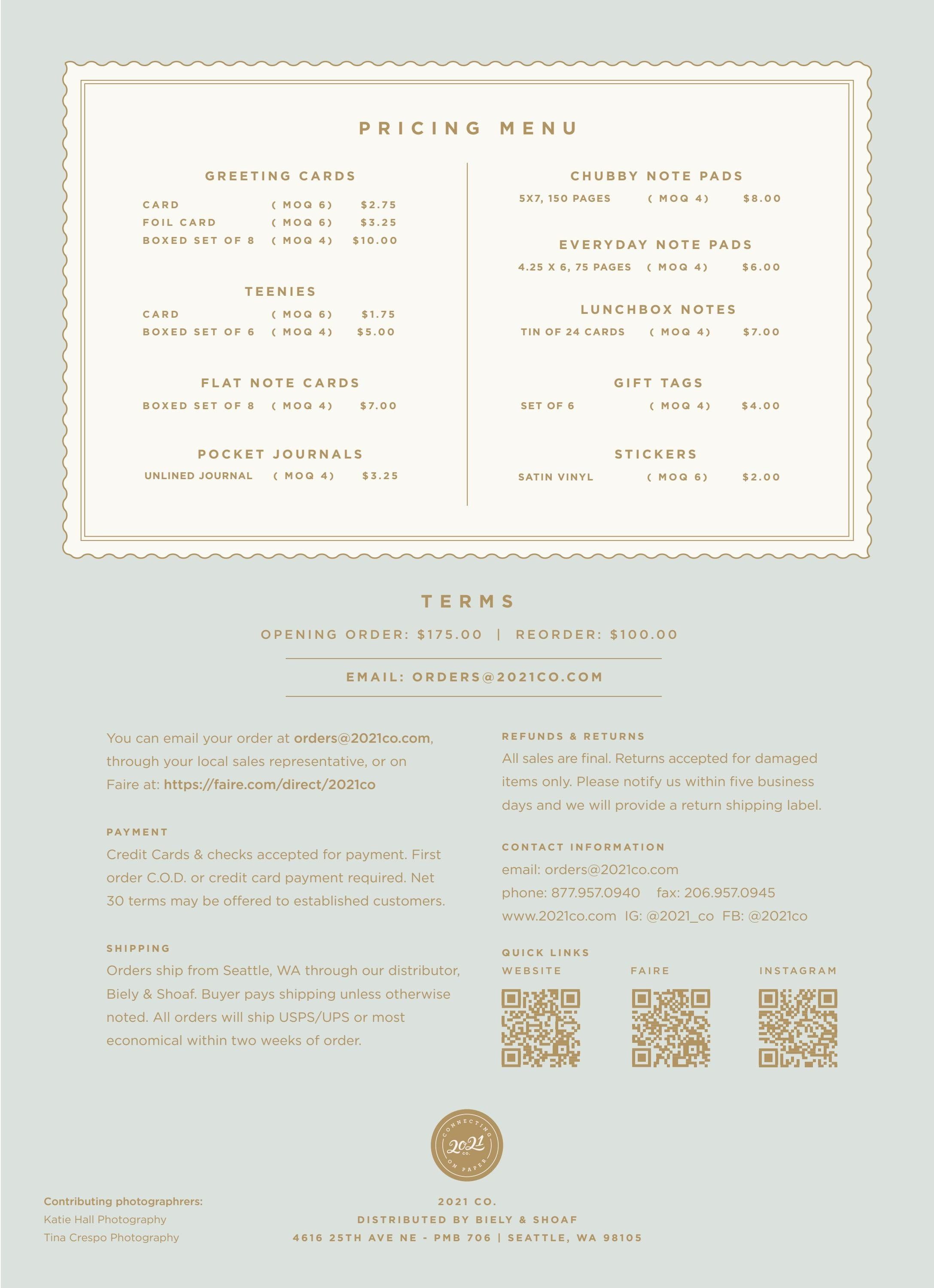 2021 Co. Summer Stationery Catalog Weekly Ad January 1 - December 31, 2026