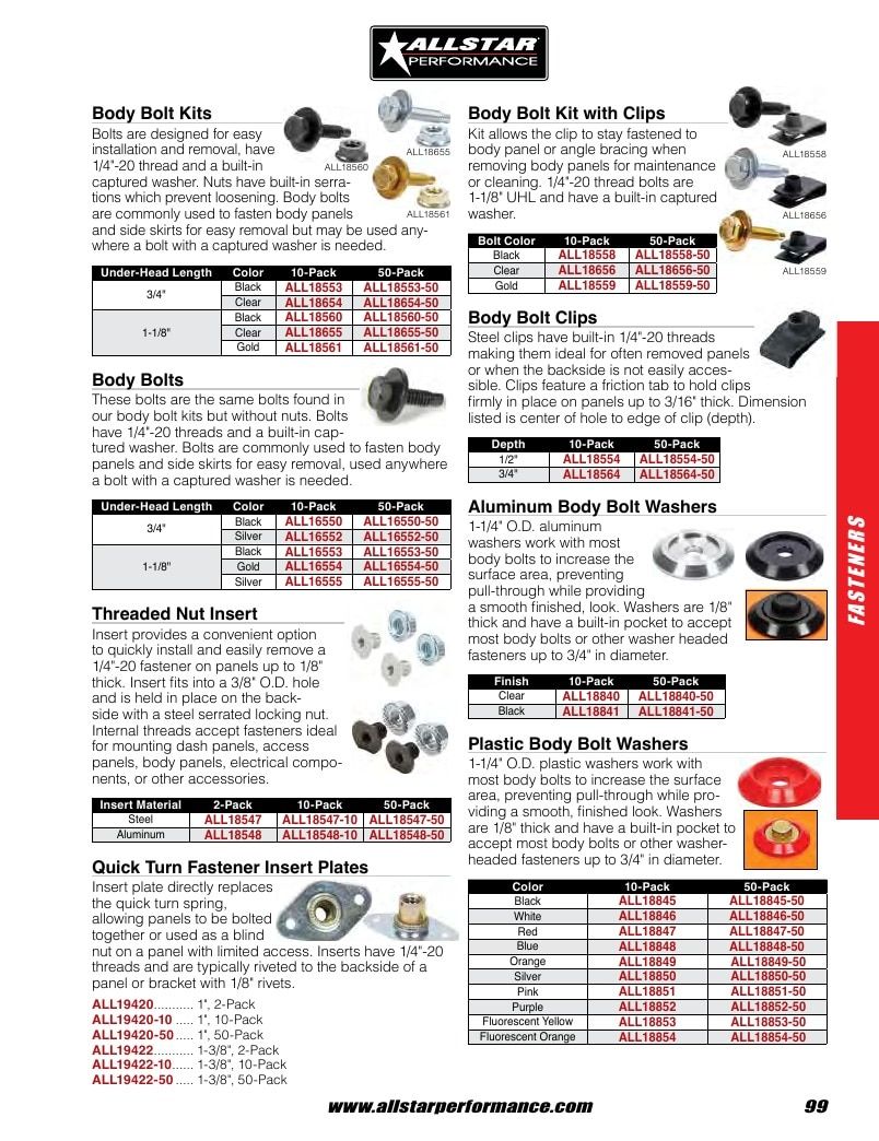 Allstar Performance Automotive Performance Catalog Weekly Ad January 1 - December 31, 2026