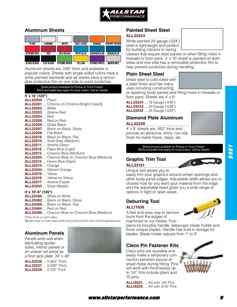 Allstar Performance Automotive Performance Catalog Weekly Ad January 1 - December 31, 2026