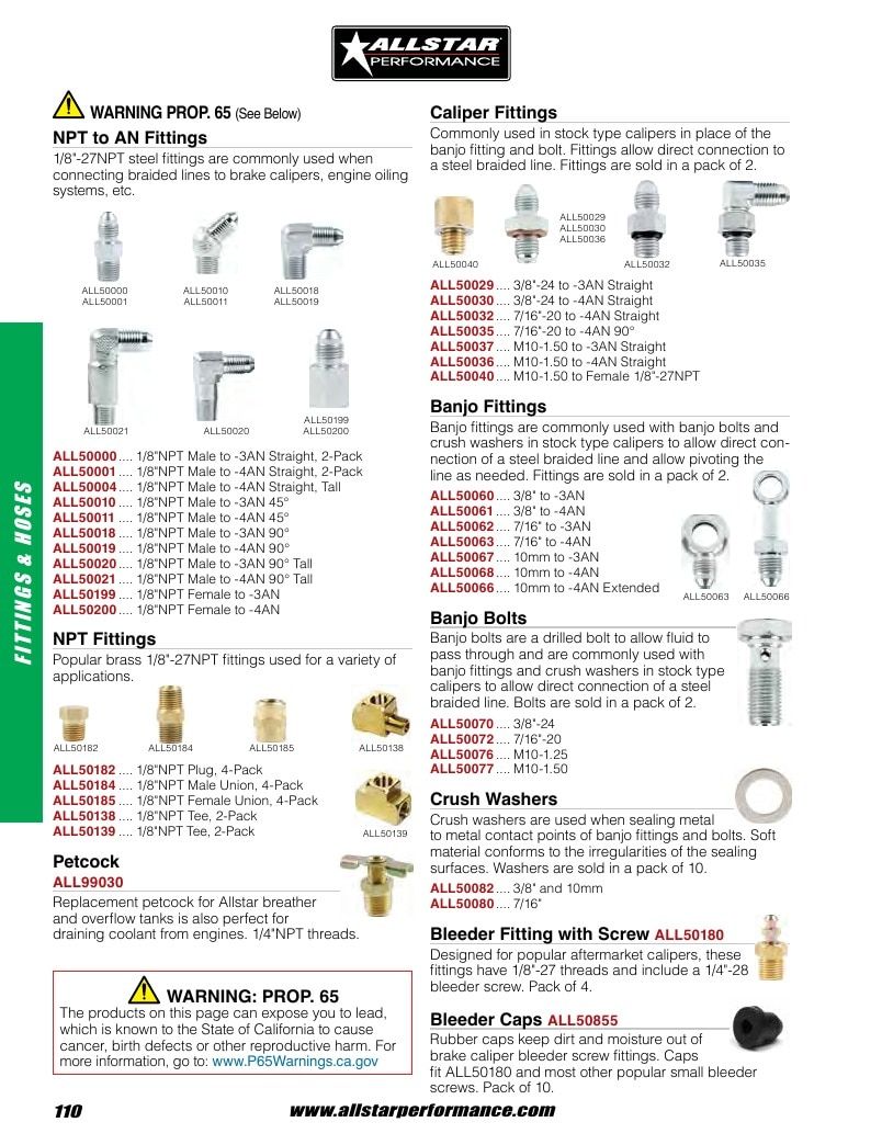 Allstar Performance Automotive Performance Catalog Weekly Ad January 1 - December 31, 2026