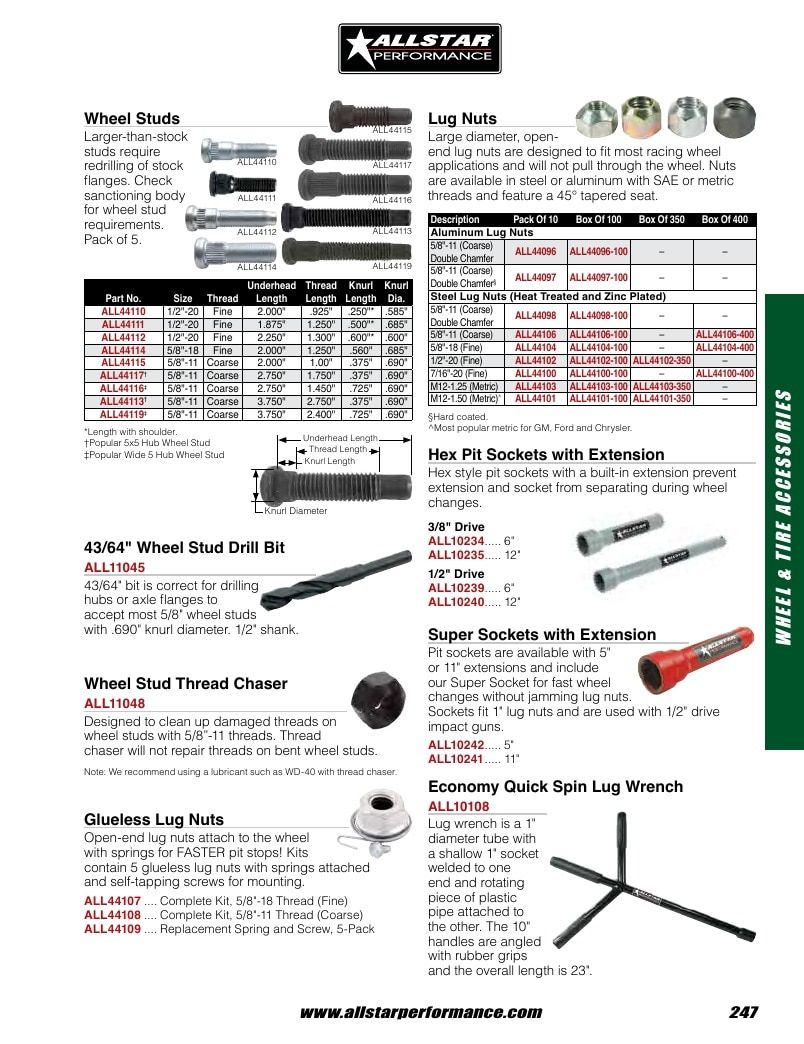Allstar Performance Automotive Performance Catalog Weekly Ad January 1 - December 31, 2026