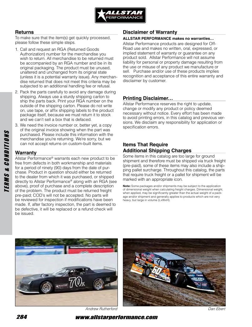 Allstar Performance Automotive Performance Catalog Weekly Ad January 1 - December 31, 2026