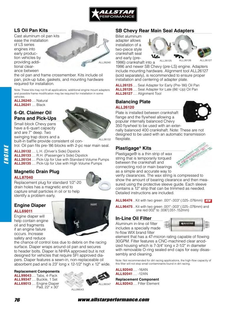 Allstar Performance Automotive Performance Catalog Weekly Ad January 1 - December 31, 2026