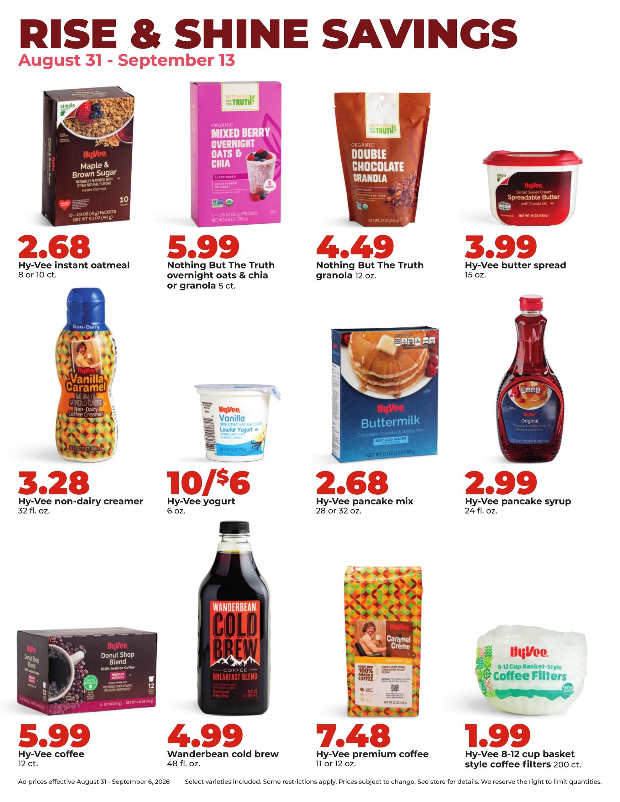 Hy-Vee Weekly Ad August 31 - September 6, 2026