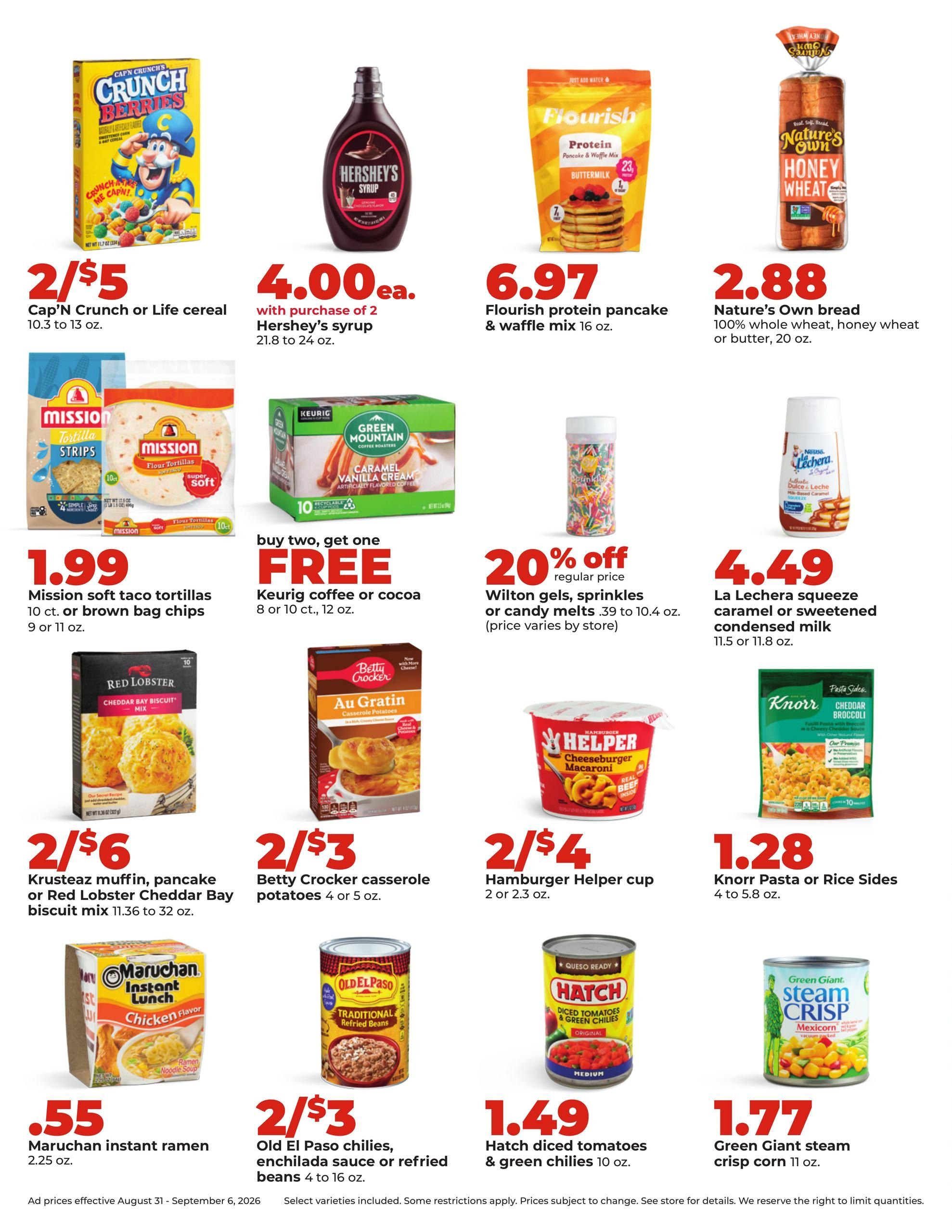 Hy-Vee Weekly Ad August 31 - September 6, 2026