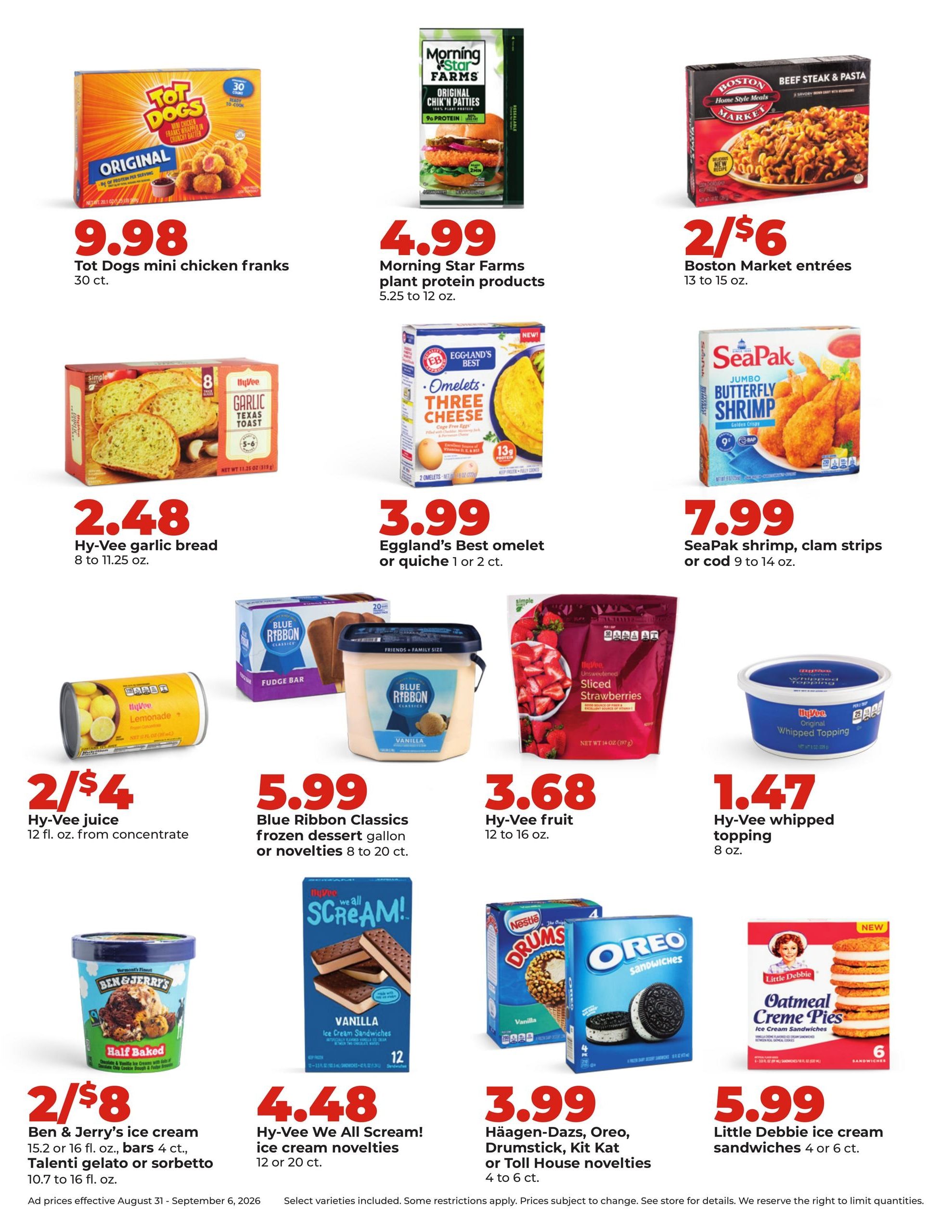 Hy-Vee (Abbotsford-Wittenberg Area, WI) Weekly Ad August 31 - September 6, 2026