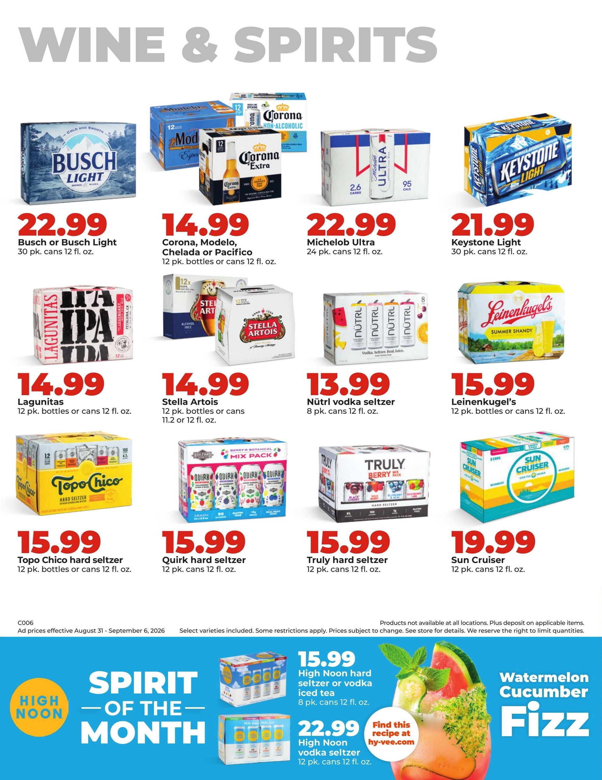 Hy-Vee (Alma-Clyde Area, KS) Weekly Ad August 31 - September 6, 2026