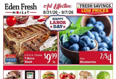 Eden Fresh Market Weekly Ad September 1 - 7, 2026
