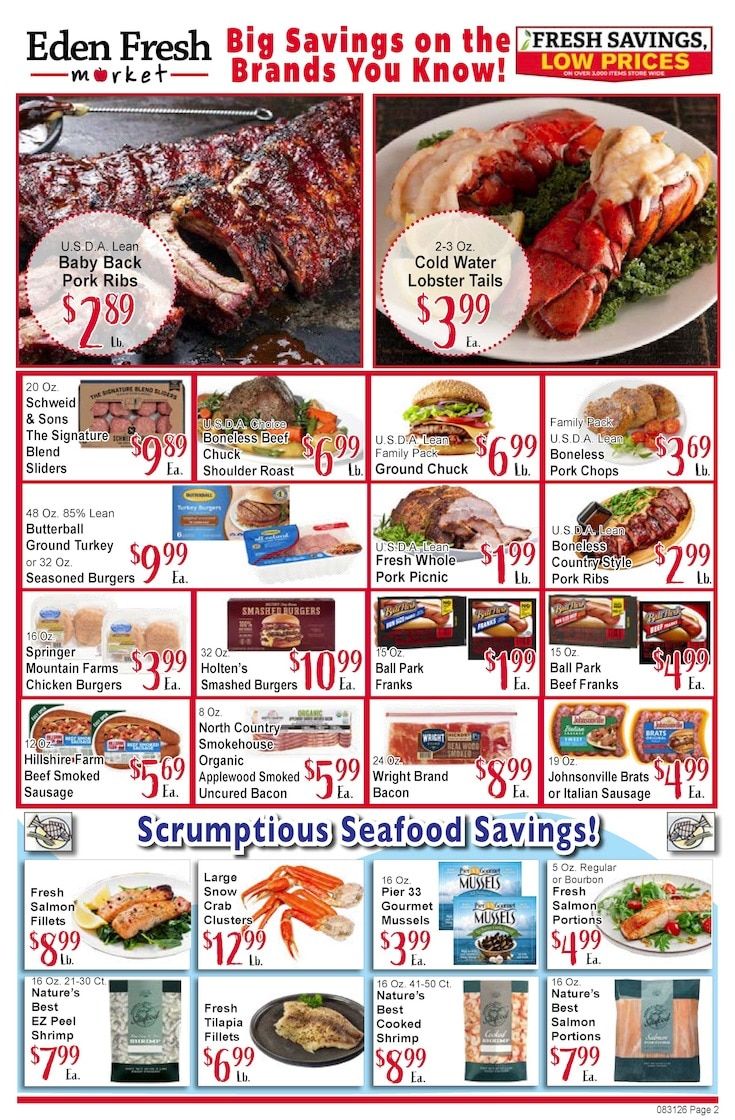 Eden Fresh Market Weekly Ad September 1 - 7, 2026