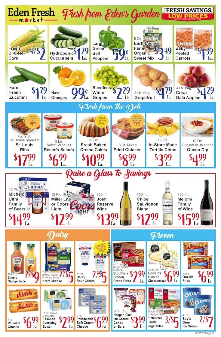 Eden Fresh Market Weekly Ad September 1 - 7, 2026