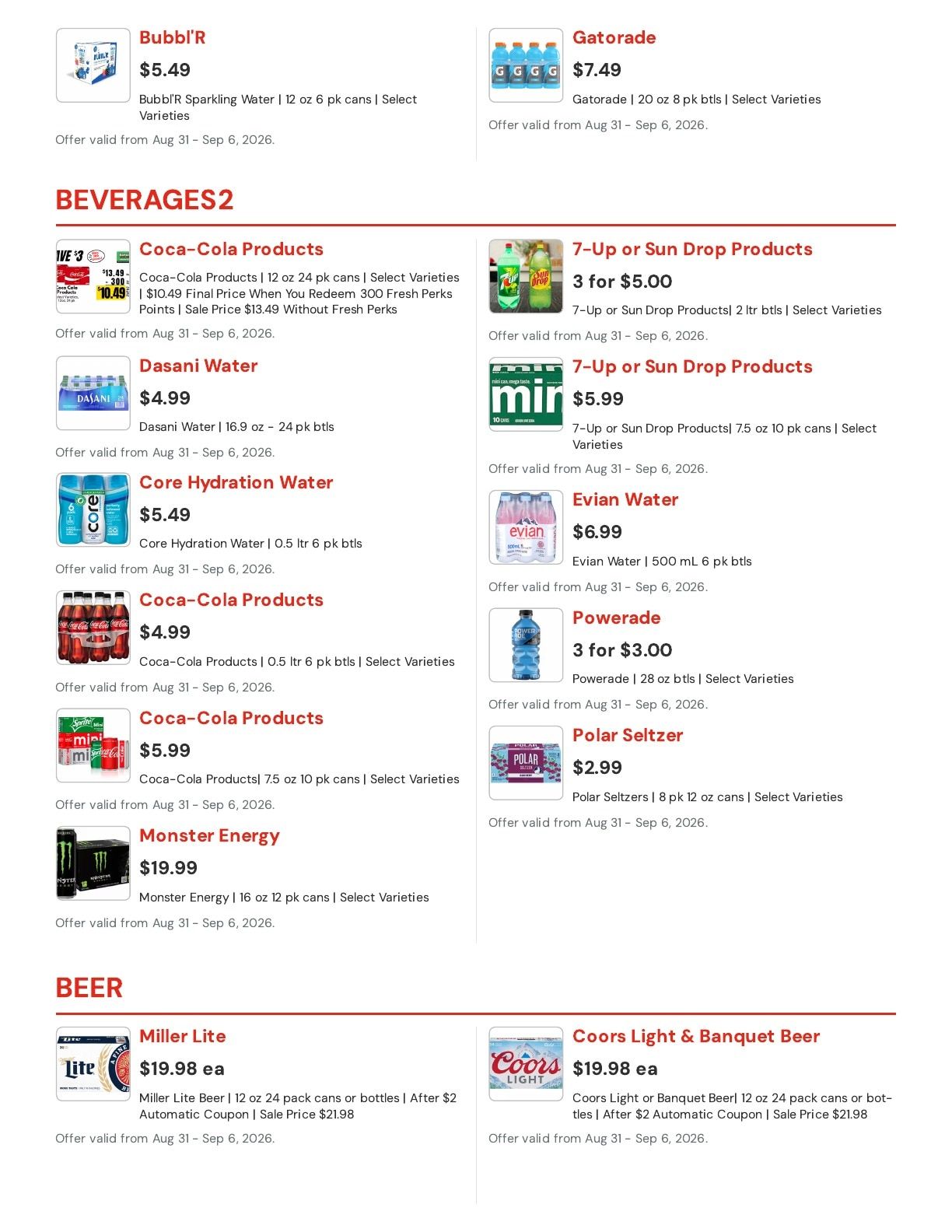 Hansen's IGA (Bangor, WI) Weekly Ad August 31 - September 6, 2026