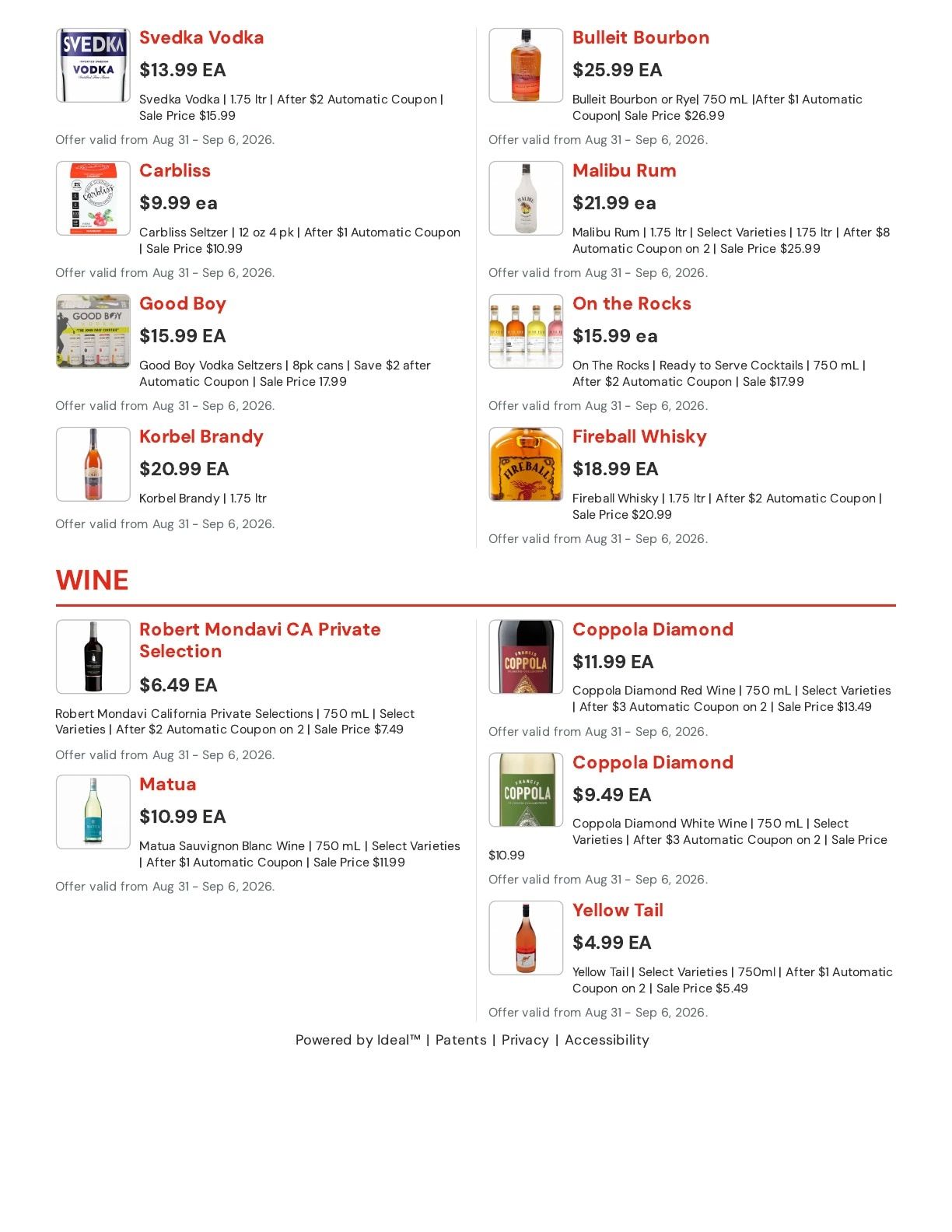 Hansen's IGA (Bangor, WI) Weekly Ad August 31 - September 6, 2026