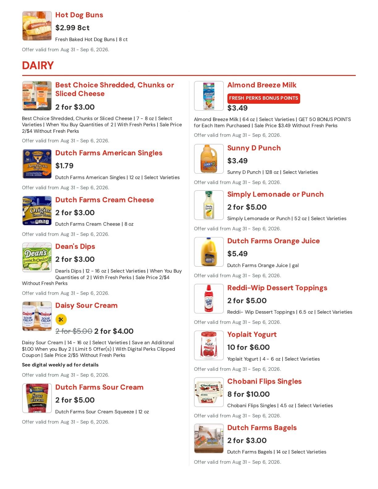 Hansen's IGA (Bangor, WI) Weekly Ad August 31 - September 6, 2026